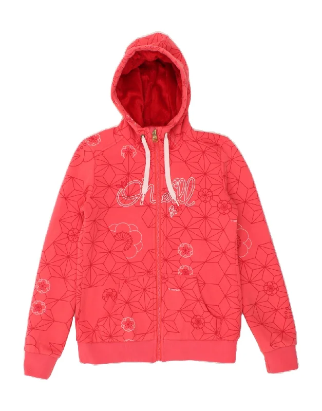 Today’s Special O'NEILL Womens Graphic Zip Hoodie Sweater UK 14 Medium Pink Floral Cotton Today’s Special O'NEILL Womens Graphic Zip Hoodie Sweater UK 14 Medium Pink Floral Cotton