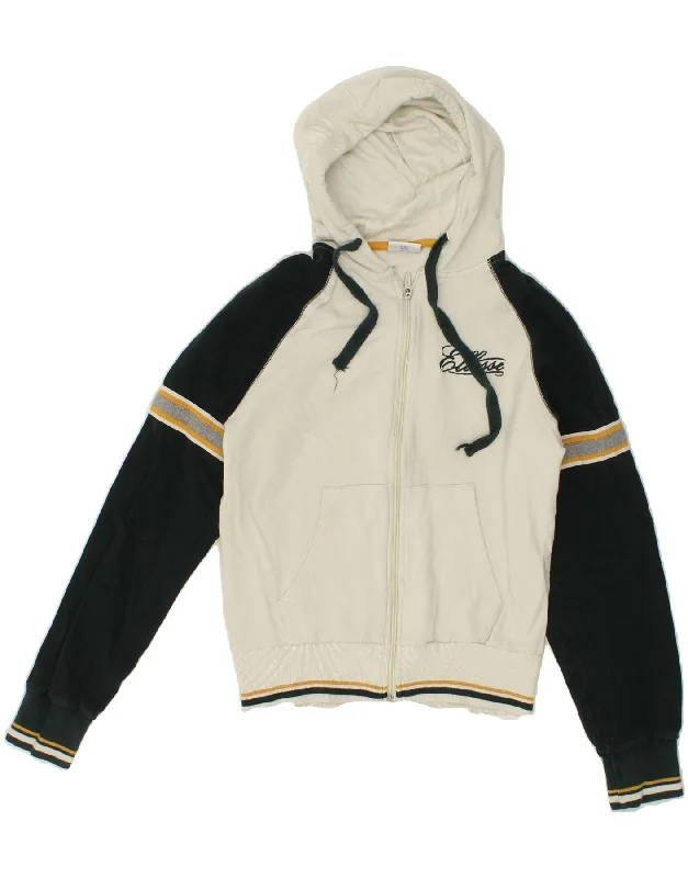 Today’s Deal ELLESSE Womens Graphic Zip Hoodie Sweater UK 14 Medium White Colourblock Today’s Deal ELLESSE Womens Graphic Zip Hoodie Sweater UK 14 Medium White Colourblock