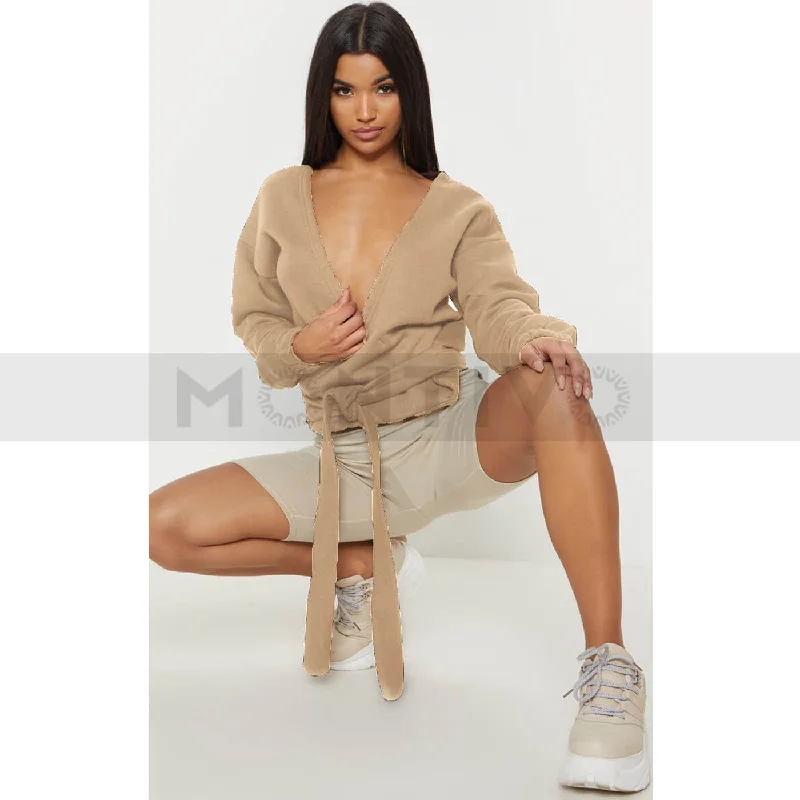 Super Sale PTL Sand plunge Wrap Sweatshirt