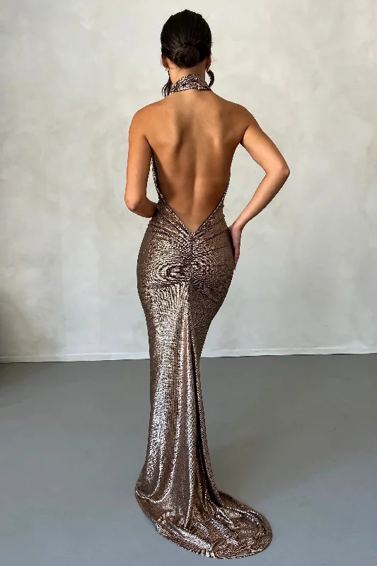 Amazing Deals Maria Gown - Bronze Gold