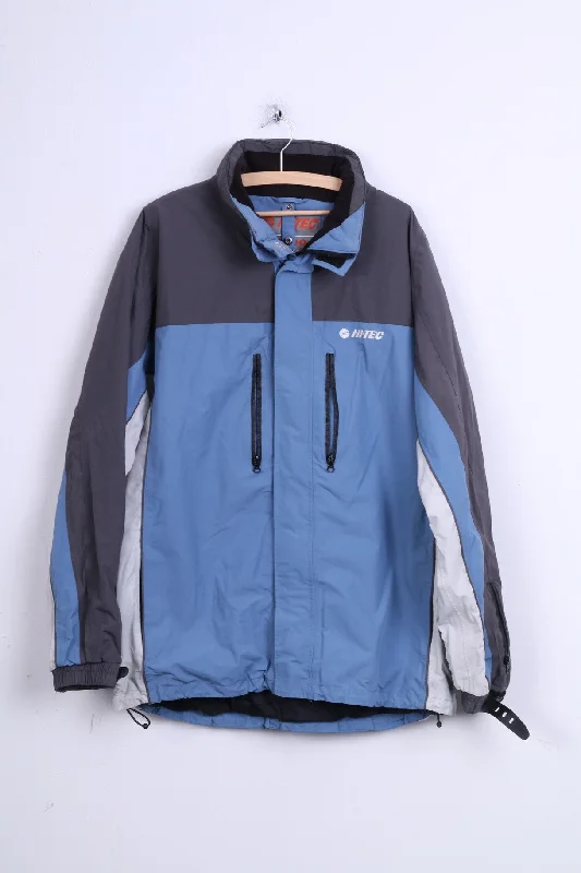 Great Bargains HI-TEC Womens XL Jacket Blue Winter 5000 High Technology Warm Waterproof