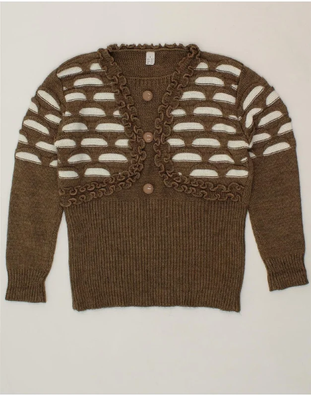 Savings Spectacular VINTAGE Womens Crew Neck Jumper Sweater IT 40/42 Medium Brown Polyacrylic Savings Spectacular VINTAGE Womens Crew Neck Jumper Sweater IT 40/42 Medium Brown Polyacrylic