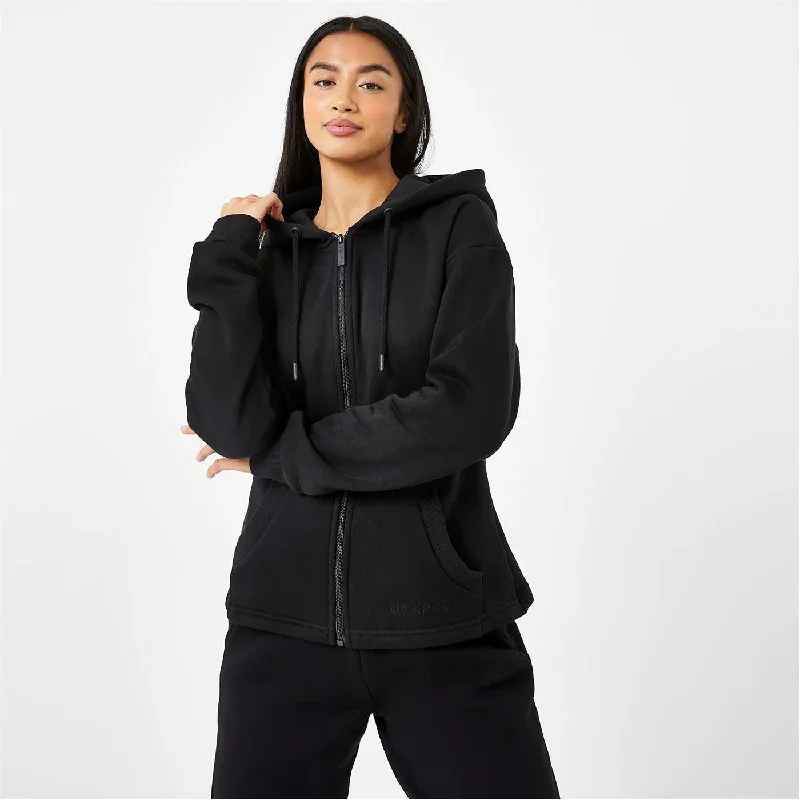 Seasonal Clearance USAPRO Black Zip Up Hoodie