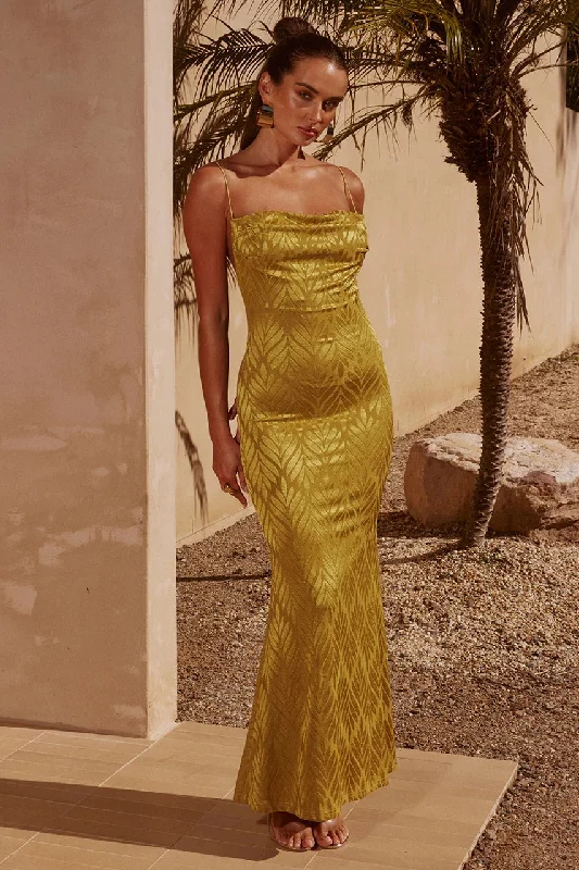 Instant Discount Fay Maxi Dress - Gold