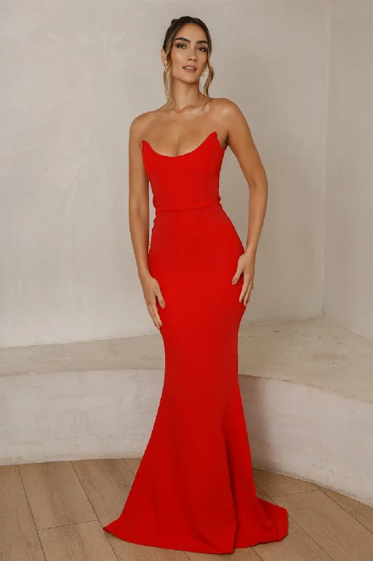 Final Sale Celine Gown - Red