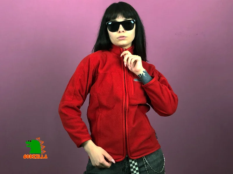 Reduced Prices Adidas Vintage Women's Full Zip Fleece - XS Red Polyester