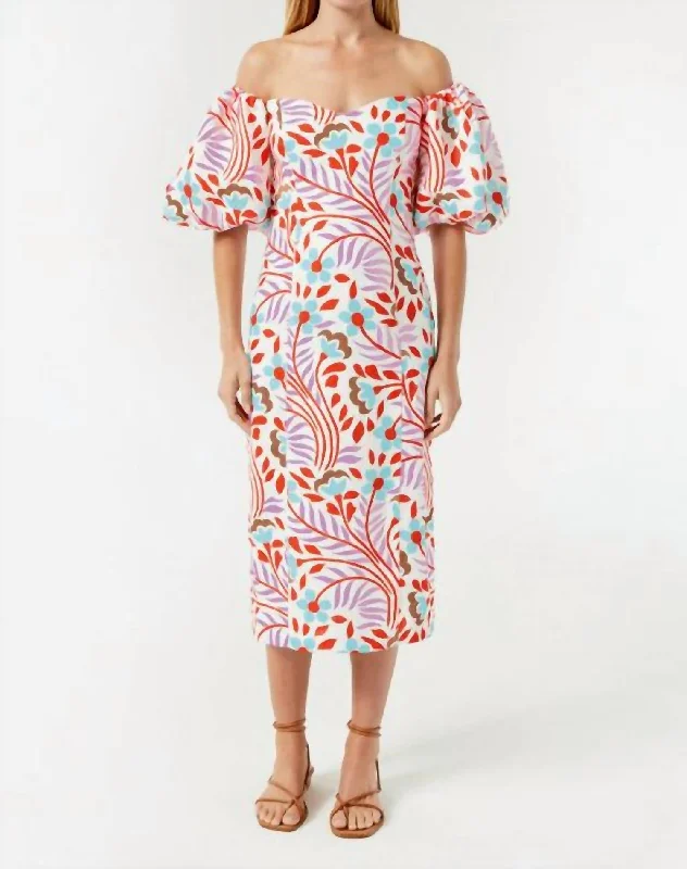 Deal Mania Karina Dress In Lago Vine