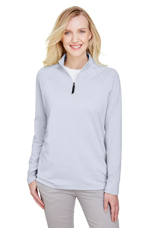 Blowout Deals Devon & Jones Womens CrownLux Clubhouse Performance Moisture Wicking 1/4 Zip Sweatshirt - Navy Blue Blowout Deals Devon & Jones Womens CrownLux Clubhouse Performance Moisture Wicking 1/4 Zip Sweatshirt - Navy Blue