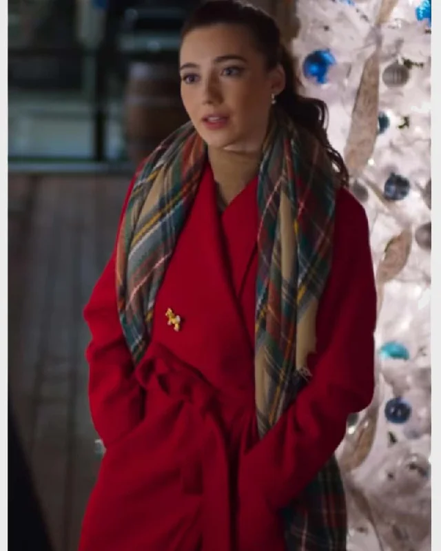 Low Prices Fixing Up Christmas Natalie Dreyfuss Red Coat