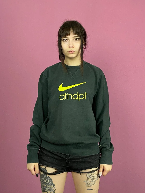 Deal Dash Nike Vintage Women's Sweatshirt - L Green Cotton Blend