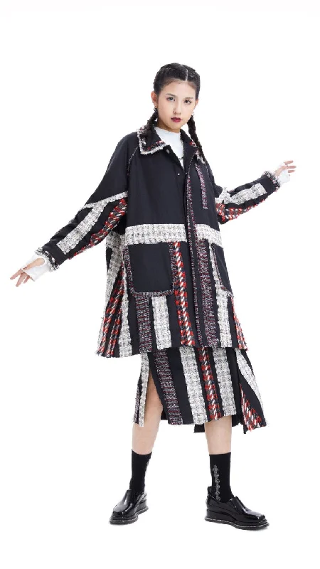 Unbeatable Prices Tweed Patched Coat