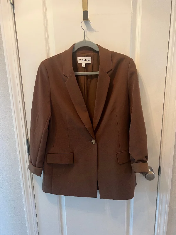 Deal Mania The Drop Blake Long Blazer Women's Size Medium 8-10 Brown