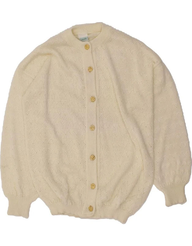 Today's Special CANDA Womens Cardigan Sweater EU 42 Large Off White Acrylic