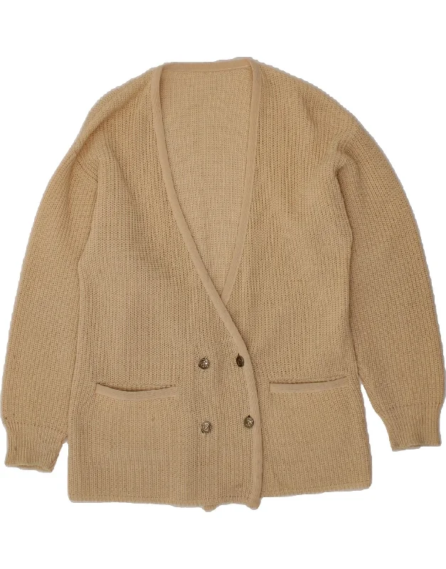 Amazing Deals VINTAGE Womens Cardigan Sweater UK 14 Large Beige