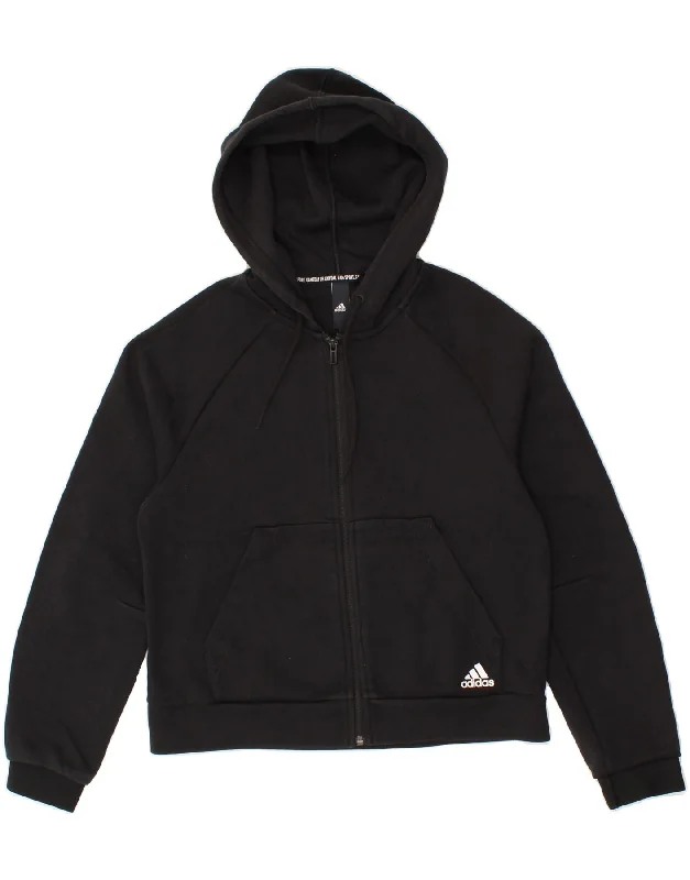 Referral Discount ADIDAS Womens Crop Zip Hoodie Sweater UK 12/14 Medium Black Cotton Referral Discount ADIDAS Womens Crop Zip Hoodie Sweater UK 12/14 Medium Black Cotton