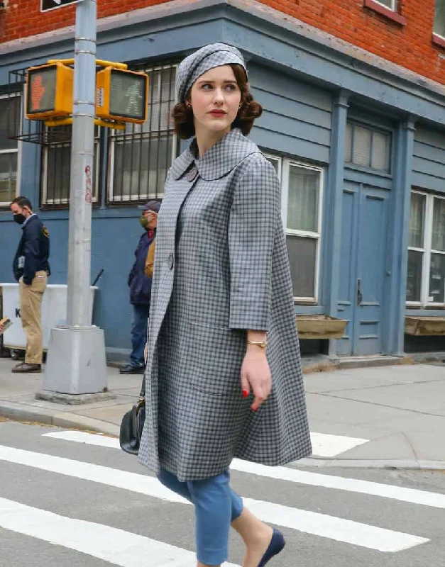 Great Deals The Marvelous Mrs. Maisel S04 Rachel Brosnahan Grey Coat
