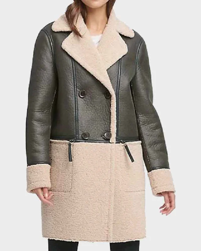 Warehouse Sale Legends of Tomorrow S05 Zari Tomaz Shearling Coat