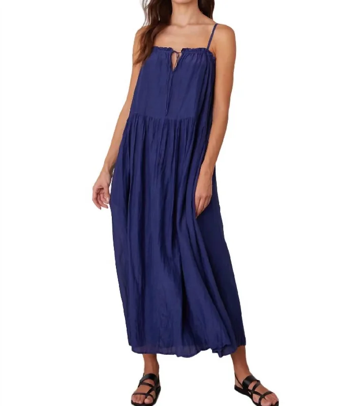 Price Cut Farrah Ruffle Cami Dress In Cavern