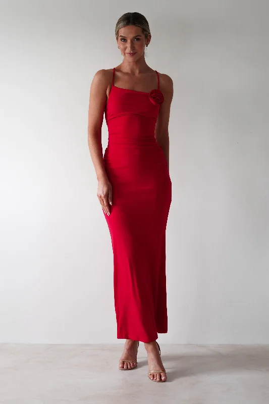 Discount Deals Luca Bodycon Midaxi Dress | Red