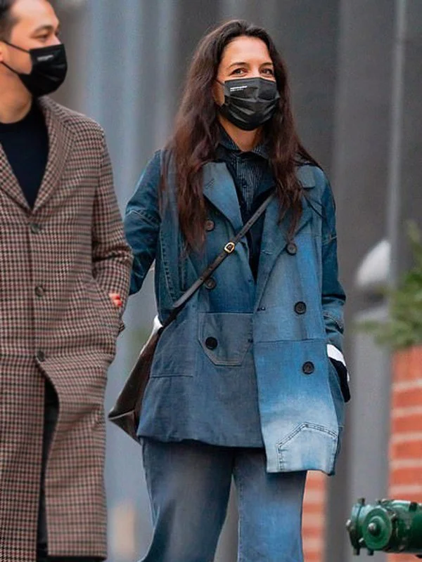Shop and Save Katie Holmes Denim Coat