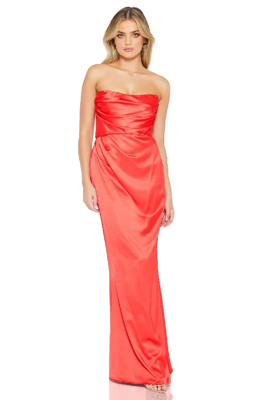 TIME-Limited Offer Nookie Emelie Strapless Gown - Red