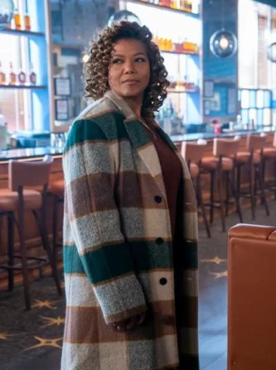 Deep Discounts The Equalizer 2021 Queen Latifah Checked Coat