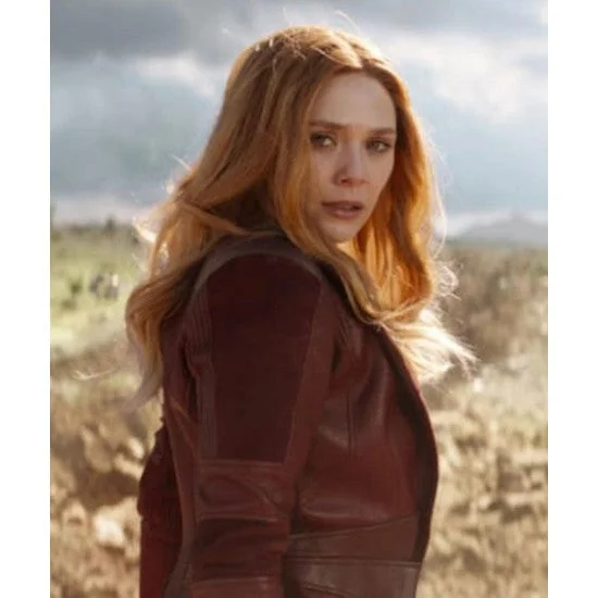 Limited Time Discount WandaVision Wanda Maximoff Leather Coat