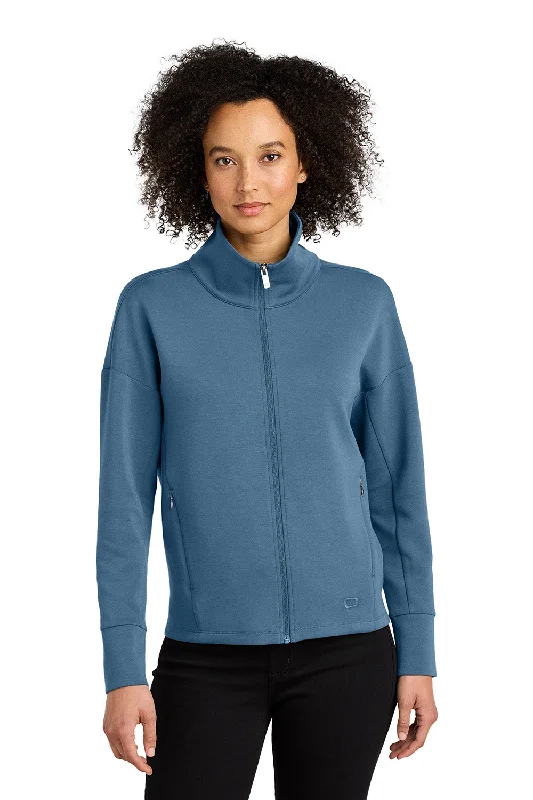 Holiday Sale Ogio Womens Transcend Full Zip Sweatshirt w/ Pockets - Mist Blue - New