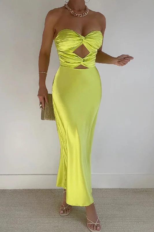 Don't Miss Micha Slip Dress - Citrus