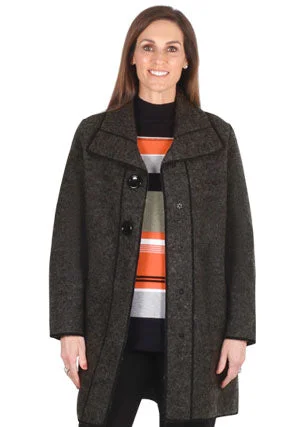 Savings Galore Jillian Boiled Wool Jacket