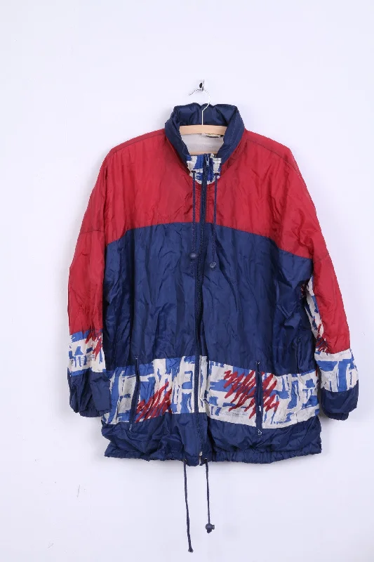 Lowest Price Luciano Womens L Jacket Festival Vintage Windbreaker Hidden Hood