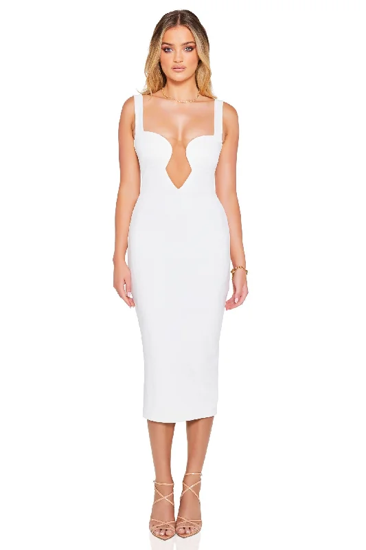 Limited Time Discount Nookie Minx Midi Dress - Ivory