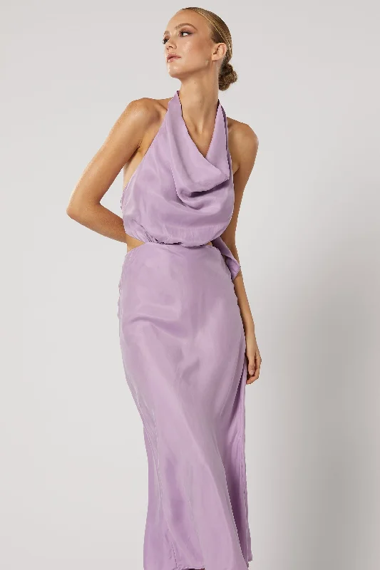 Crazy Deals Avery Cowl Dress - Lilac