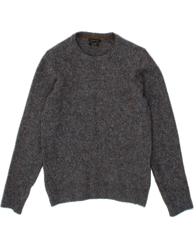 Bargain Bin MASSIMO DUTTI Womens Crew Neck Jumper Sweater UK 10 Small Grey Flecked