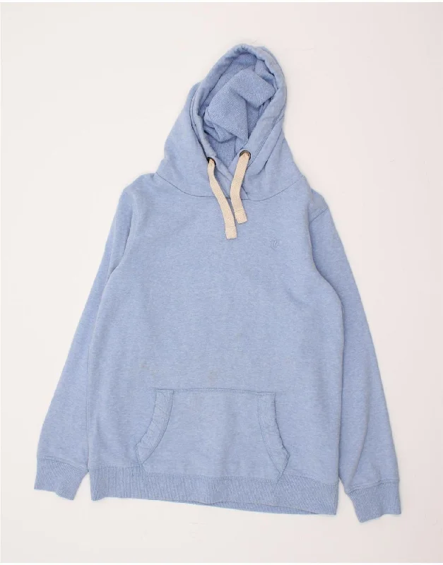 YEAR-End Clearance FAT FACE Womens Oversized Hoodie Jumper UK 10 Small Blue Cotton