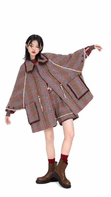 Value Deals Checkers Cape Jacket