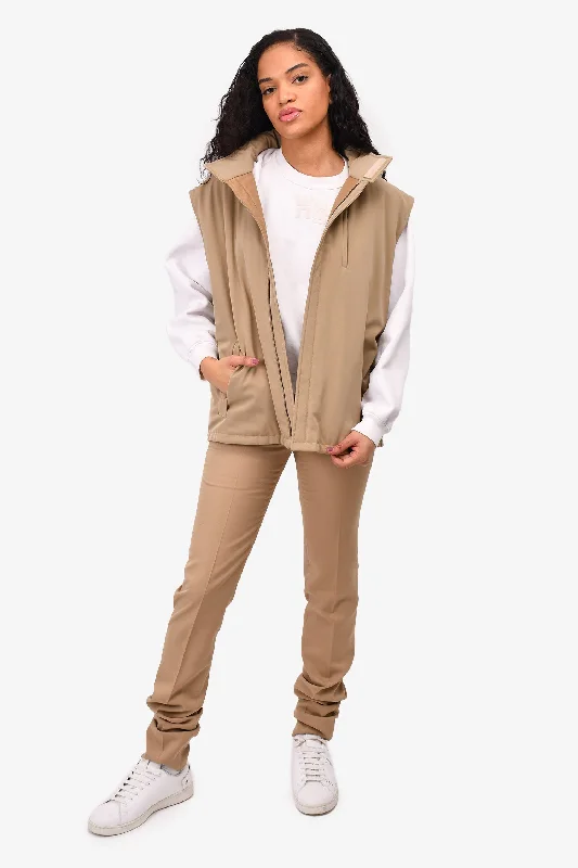 Best Bargains Jil Sander Tan Oversized Vest Size 50 Mens
