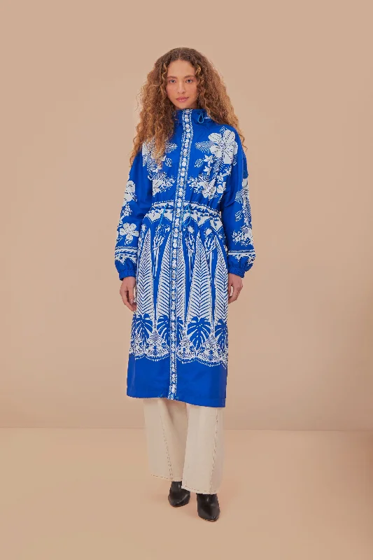 Deal of the Week Blue Macaw Elegance Maxi Raincoat