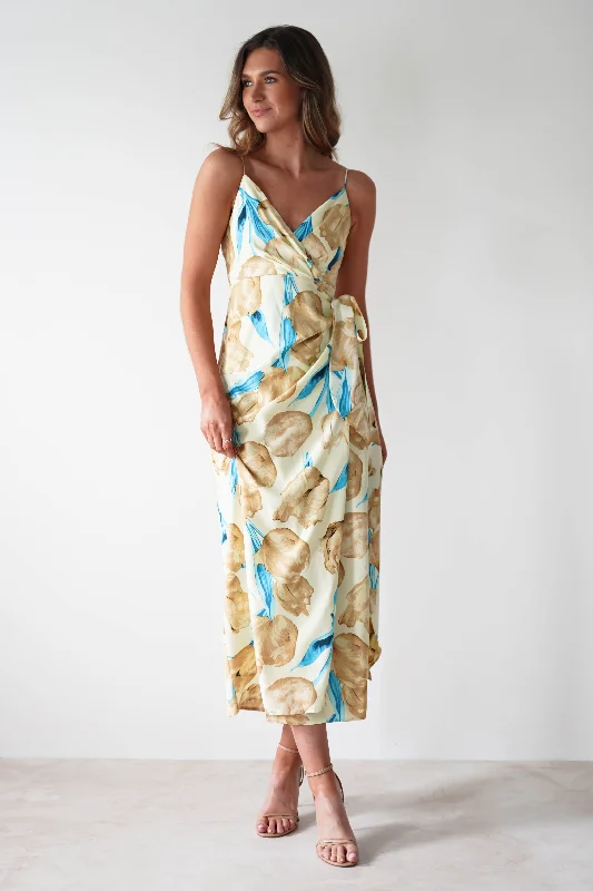 Amazing Deals Sarah Floral Print Midaxi Wrap Dress | Mixed Print