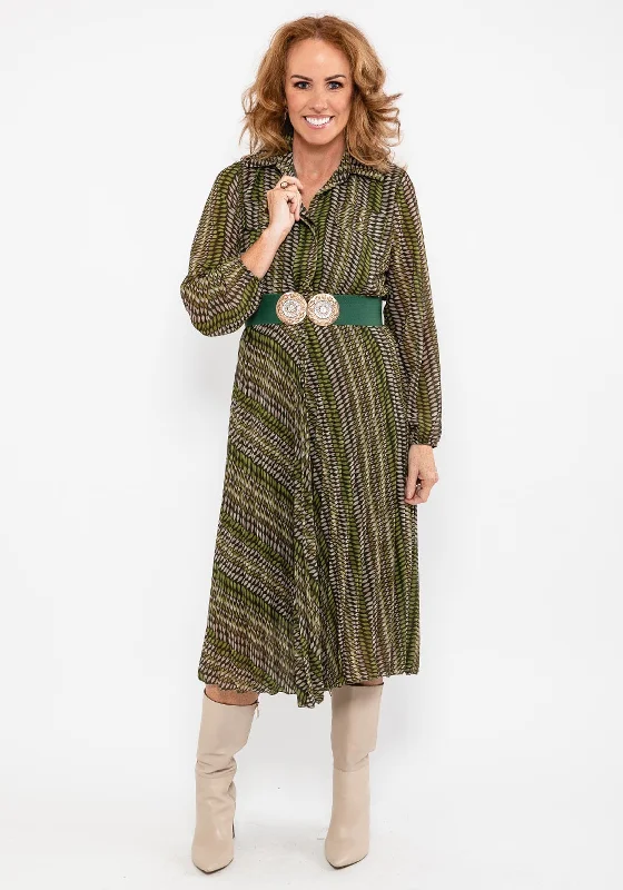 Bargain Prices Seventy1 One Size Print Midi Dress, Green