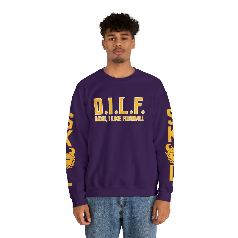 Deal Mania Unisex Heavy Blend™ Crewneck - D.I.L.F. + The Original (Sleeves)
