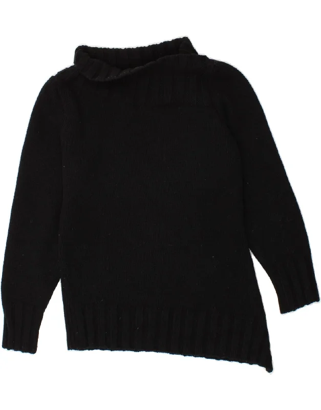 Price Buster BLUMARINE Womens Asymmetric Turtle Neck Jumper Sweater UK 14 Large Black Price Buster BLUMARINE Womens Asymmetric Turtle Neck Jumper Sweater UK 14 Large Black