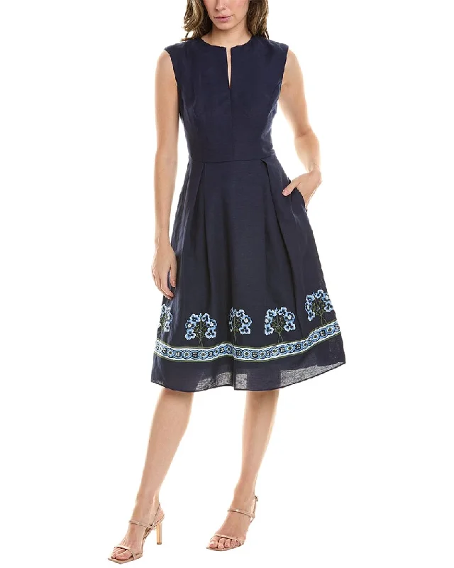 Mega Sale Sachin & Babi Christina Linen-Blend Midi Dress
