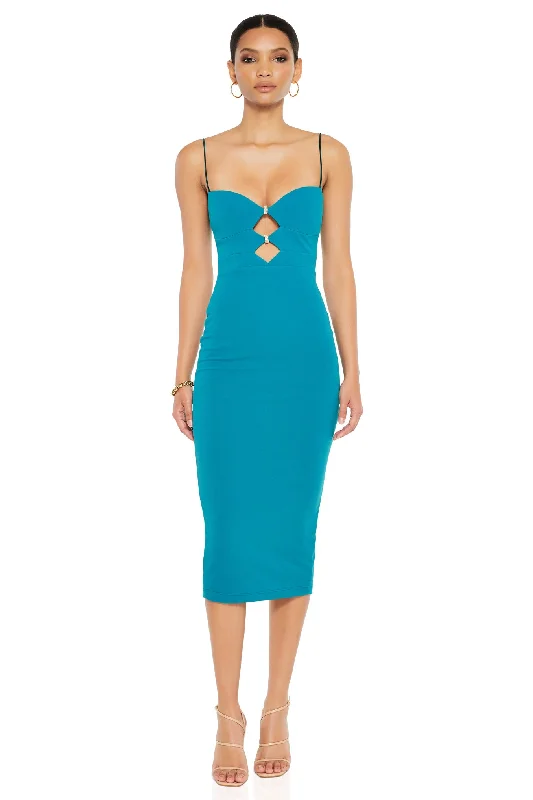 Price Rollback Nookie Muse Midi Dress - Topaz