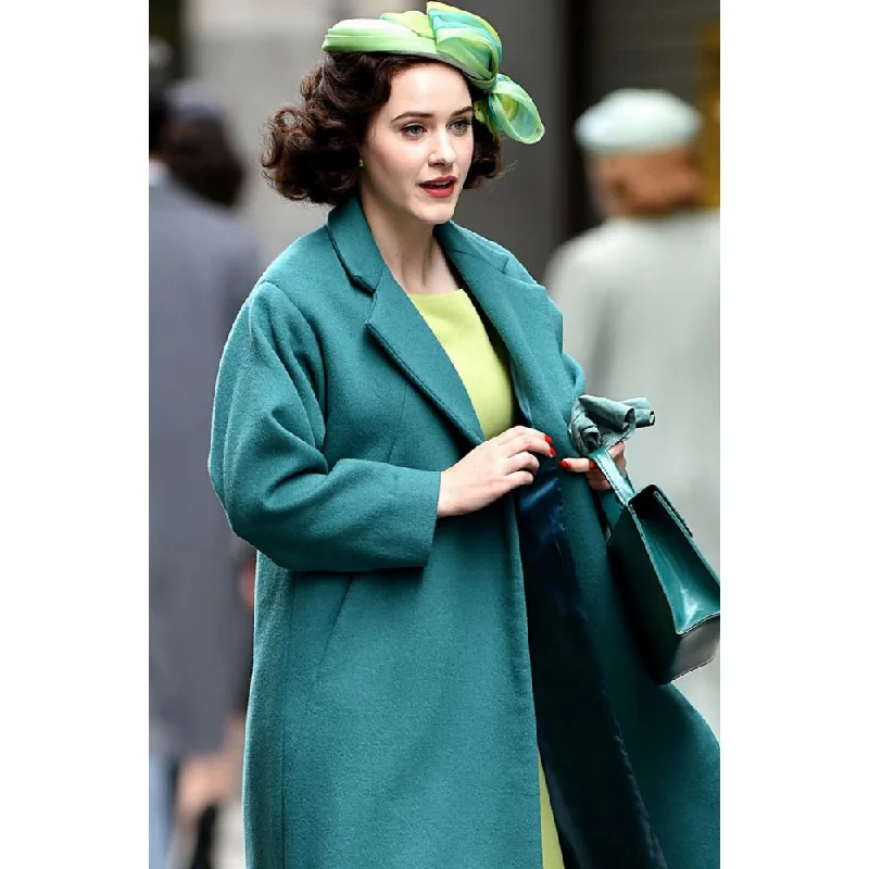 Hurry In The Marvelous Mrs. Maisel Miriam Maisel Sea Green Coat