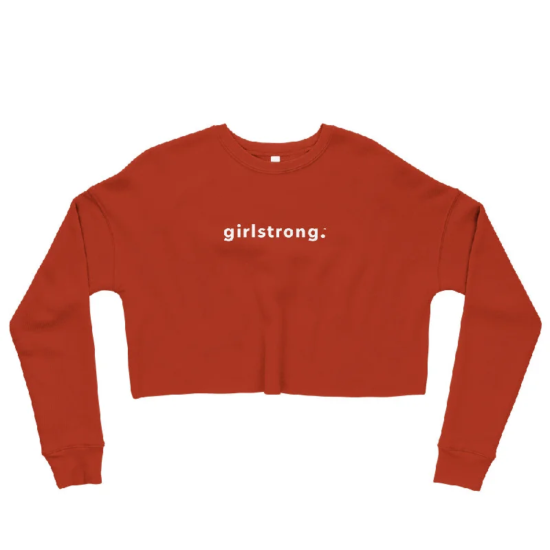 Price Meltdown EVERYDAY FLEECE CROPPED SWEATSHIRT BRICK