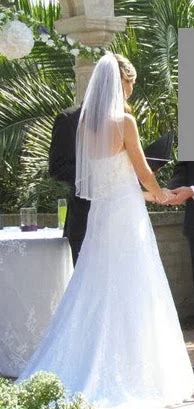 Act Fast David's Bridal Allover lace A-line