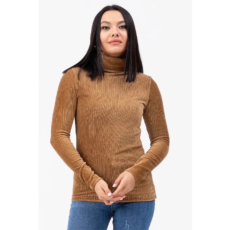 Super Sale Brown Corduroy Blouse