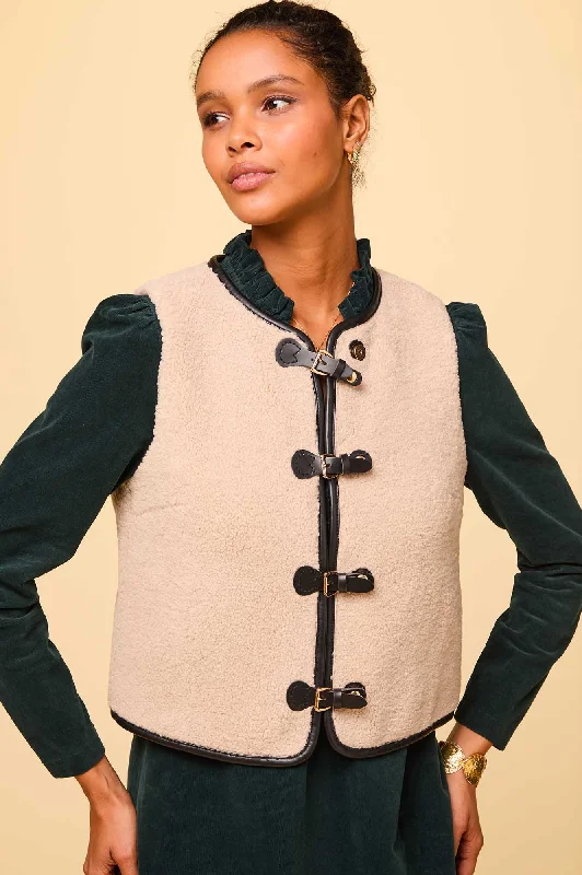 Early Access Buckle Gilet | Cream