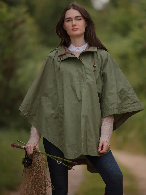 While Supplies Last Derby Unisex Dry Wax Cape - Army Green